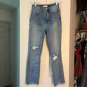 Madewell Perfect Vintage Jeans Distressed Light Wash